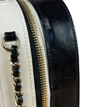 Chanel White/Black Quilted Leather 2Way Vanity Bag 2019