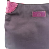 Gucci Vintage Purple Canvas Shoulder/Hobo Bag