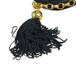 Chanel Black Satin Quilted Chain Clutch 2019