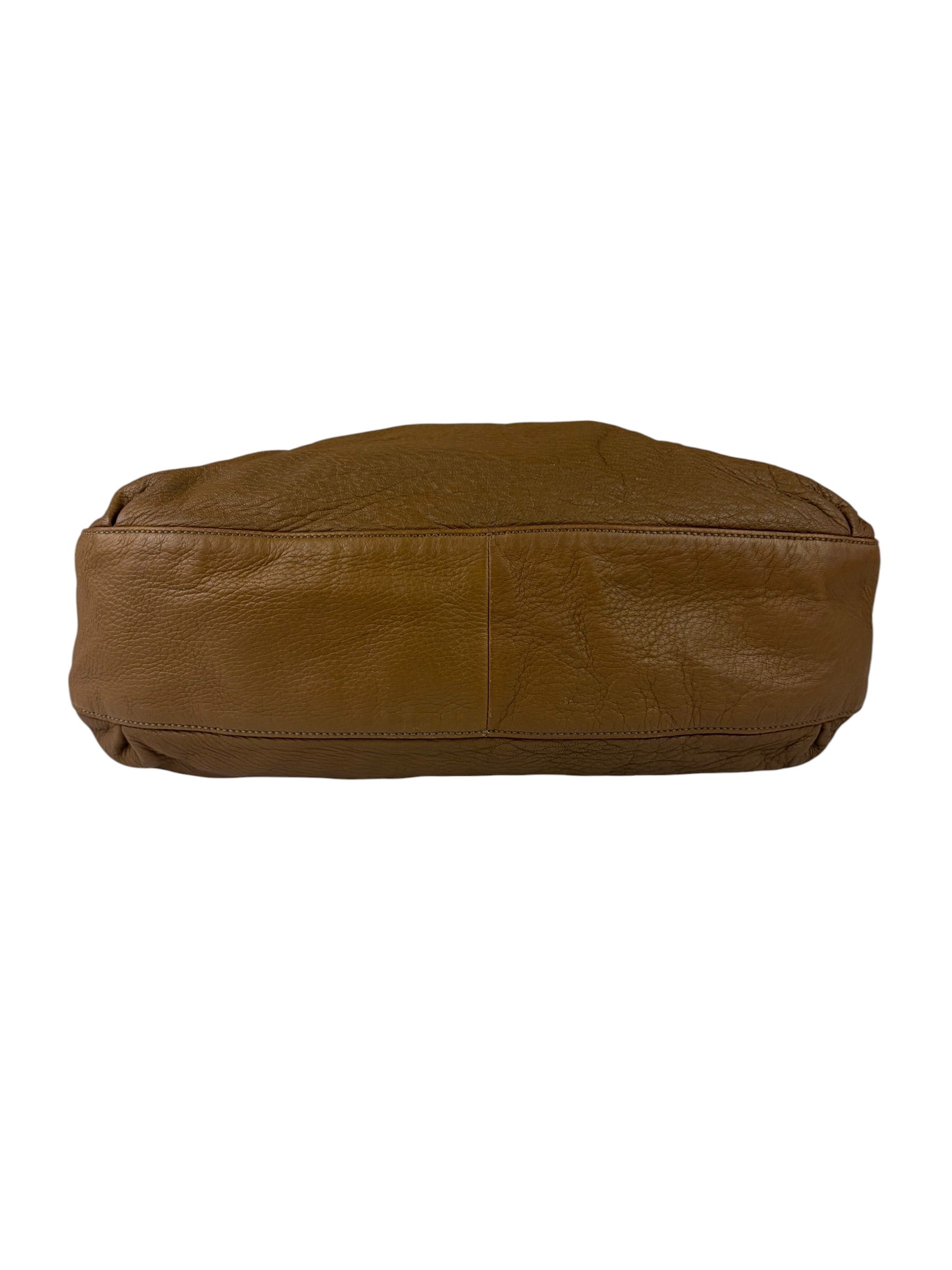 Gucci Tan Brown Leather Wave Hobo Bag