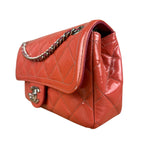 Chanel Pink Patent Quilted Small Coco Shine Flap Bag 2014