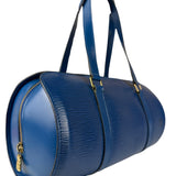 Louis Vuitton Blue Epi Soufflot Handbag