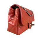 Chanel Pink Patent Quilted Small Coco Shine Flap Bag 2014