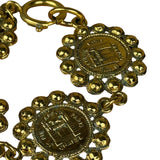 Chanel Gold Rue Cambon Medallion Bracelet