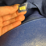 Chanel Blue Chevron Caviar Medium Boy Bag 2019