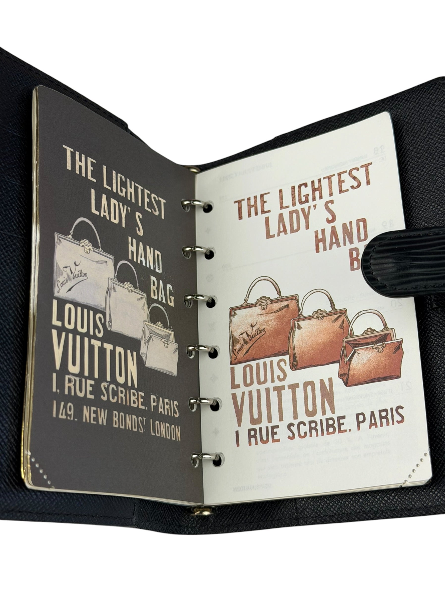 Louis Vuitton Black Epi Leather Agenda