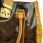 Louis Vuitton Vintage Brown Leather/PVC Monogram Ambre Tote