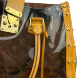 Louis Vuitton Vintage Brown Leather/PVC Monogram Ambre Tote