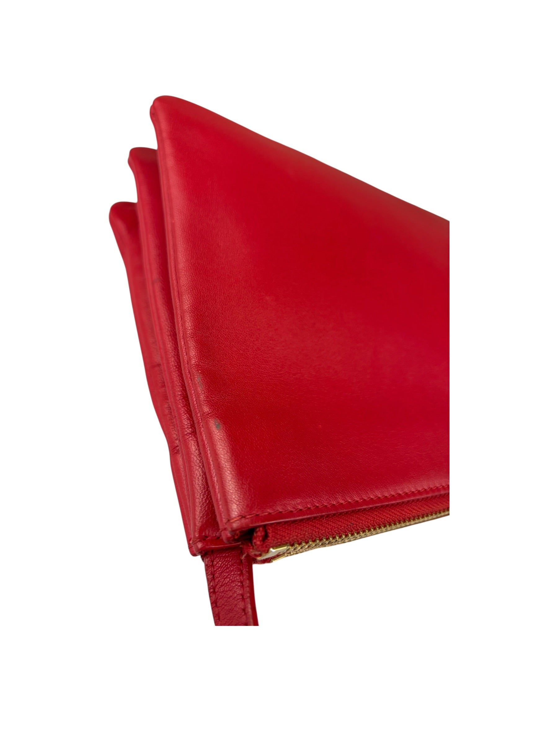 Celine Red Leather The Row 90's Shoulder Bag