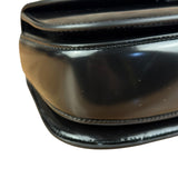 Gucci Vintage Black Leather Bamboo Top Handle Shoulder/Hand Bag
