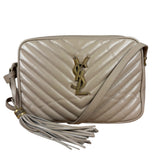 Ysl Lou Zip-Up Quilted Leather Crossbody Bag