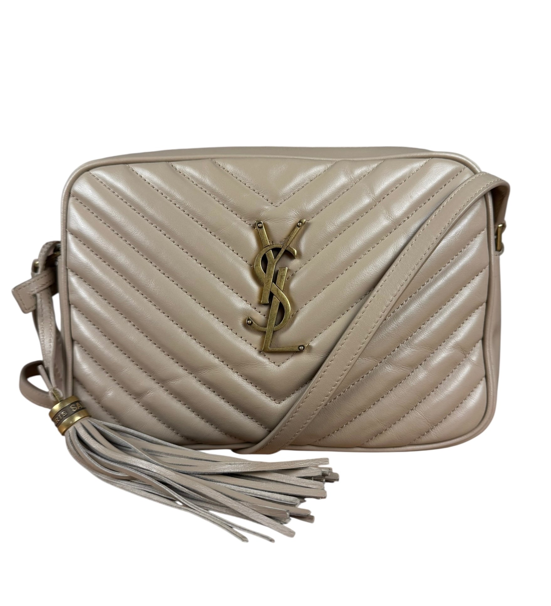 Ysl Lou Zip-Up Quilted Leather Crossbody Bag