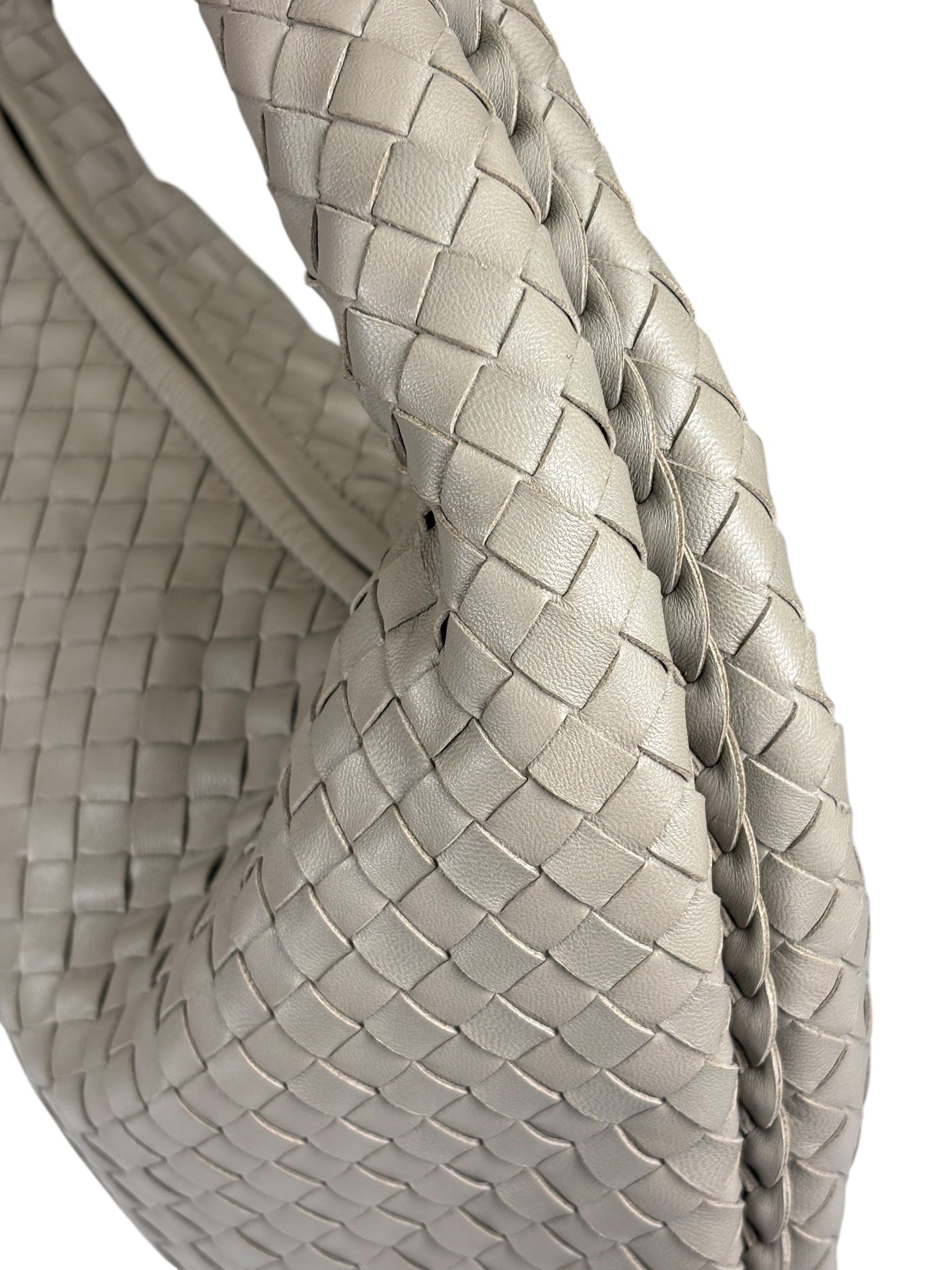 Bottega Veneta Grey Intrecciato Hobo Bag