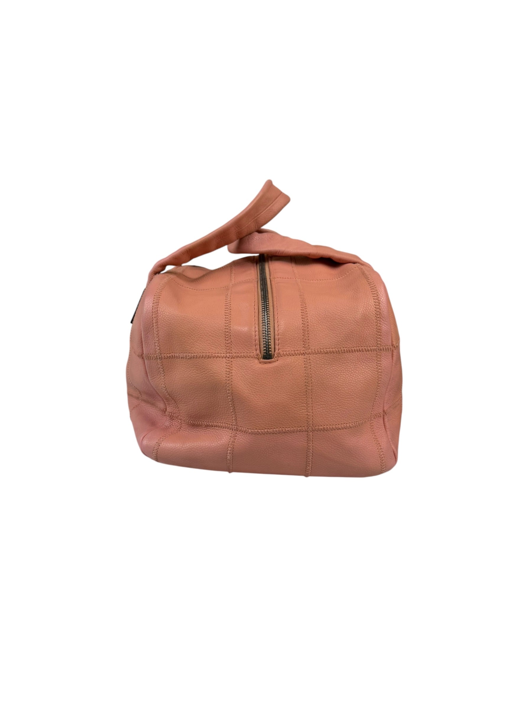 Chanel Pink Caviar Leather Chocolate Bar Bowler Bag 2003