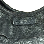 Yves Saint Laurent Black Leather St. Tropez Ruffled Hobo Bag