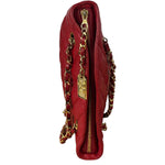 Chanel Vintage Red Quilted Lambskin Shoulder Bag 1989