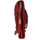 Chanel Vintage Red Quilted Lambskin Shoulder Bag 1989