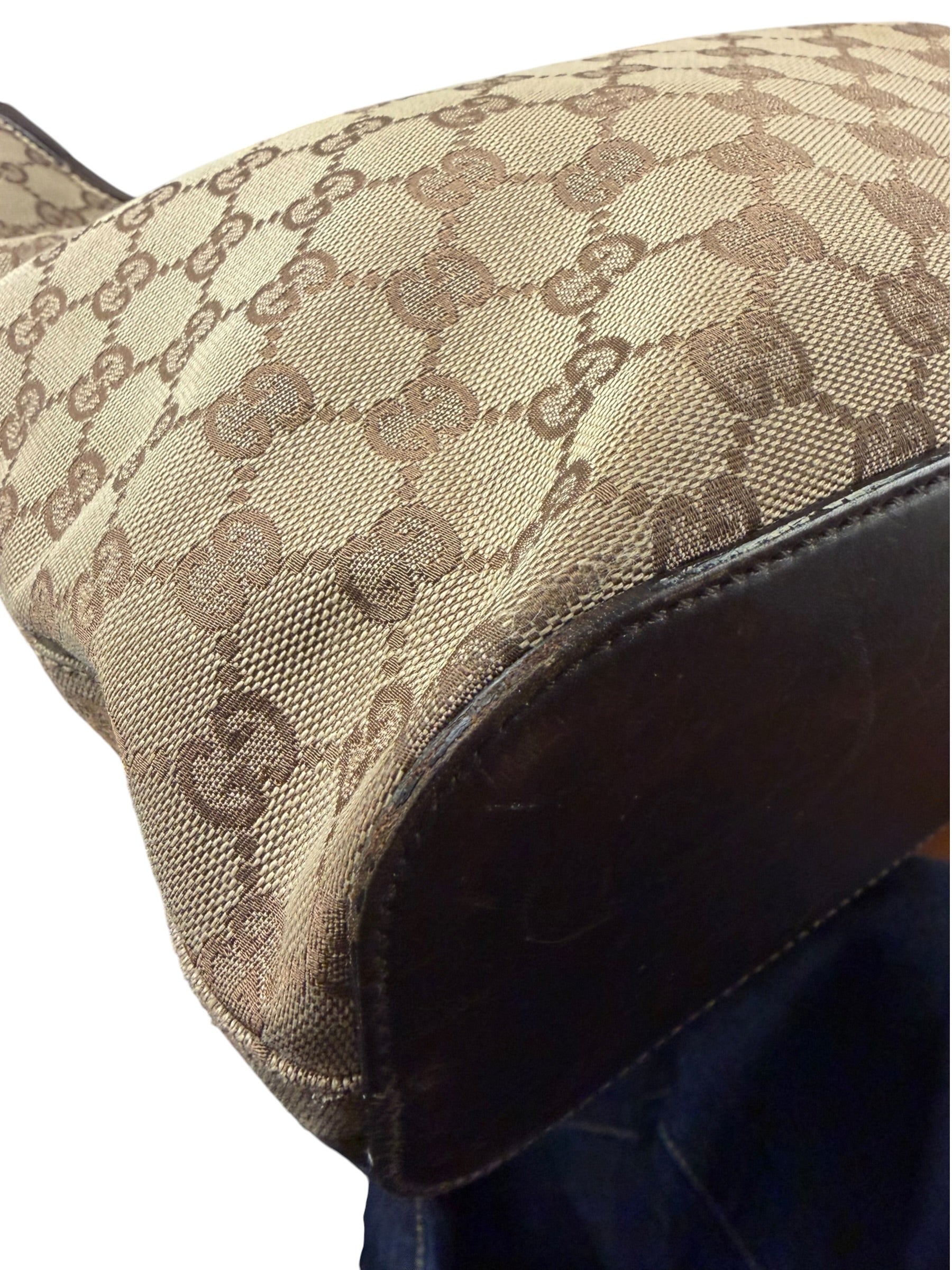 Gucci Brown GG Canvas Hobo Shoulder Bag