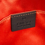 Gucci Blue Denim GG Marmont Pearl Camera Bag