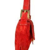 Fendi Baguette Red Suede