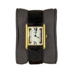 Cartier Must De Tank Tri Color Black Strap
