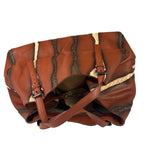 Bottega Veneta Brown Leather Intrecciato Trim Cesta Tote