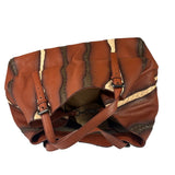 Bottega Veneta Brown Leather Intrecciato Trim Cesta Tote