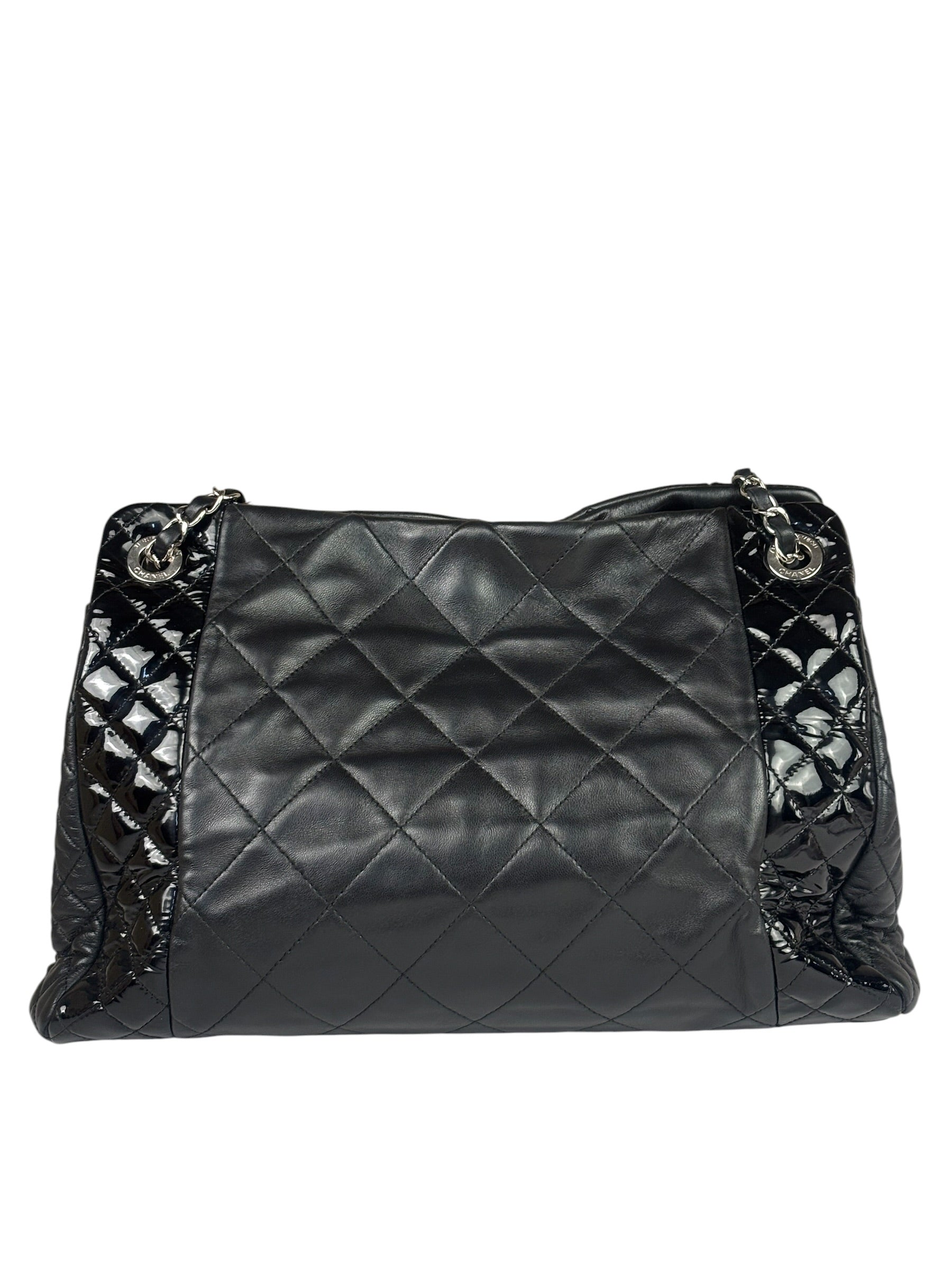 Chanel Black Quilted Leather Tote Bag 2014