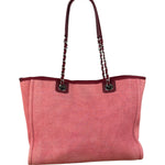 Chanel Coral Pink Medium Deauville Shopping Tote Bag 2014
