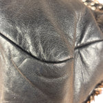 Chanel Black Classic Flap Tweed Shoulder Bag 2010