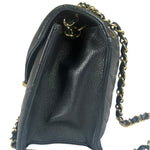Chanel Black Calfskin Chevron Envelop Flap Bag 2019
