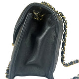 Chanel Black Calfskin Chevron Envelop Flap Bag 2019