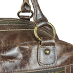 Balenciaga Vintage Brown Leather Moto Handbag