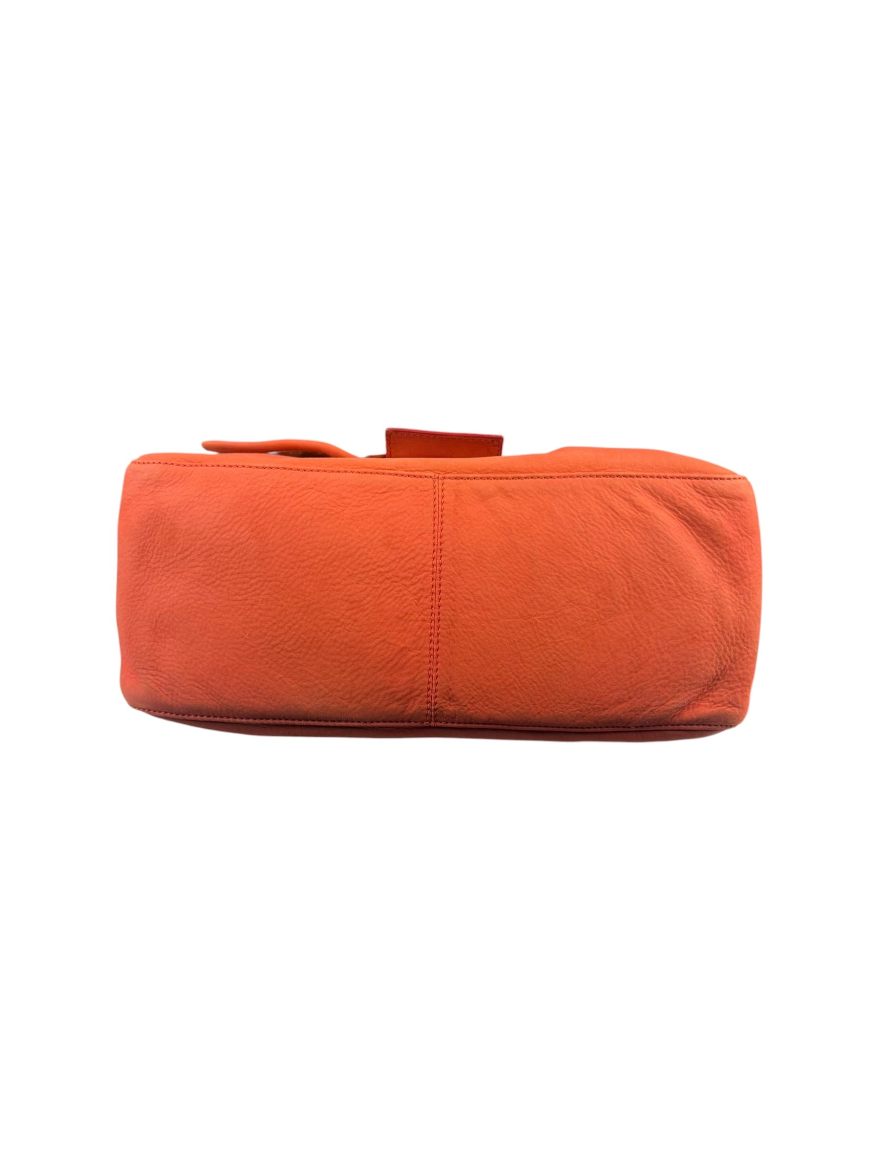 Fendi Vintage Peachy Suede/Leather Forever Flap Mamma Baguette