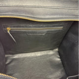 Celine Calfskin Leather/Suede Tri-Color Luggage Tote Bag
