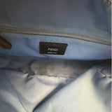 Fendi Vintage Grey Nylon Mamma Baguette Messenger Bag