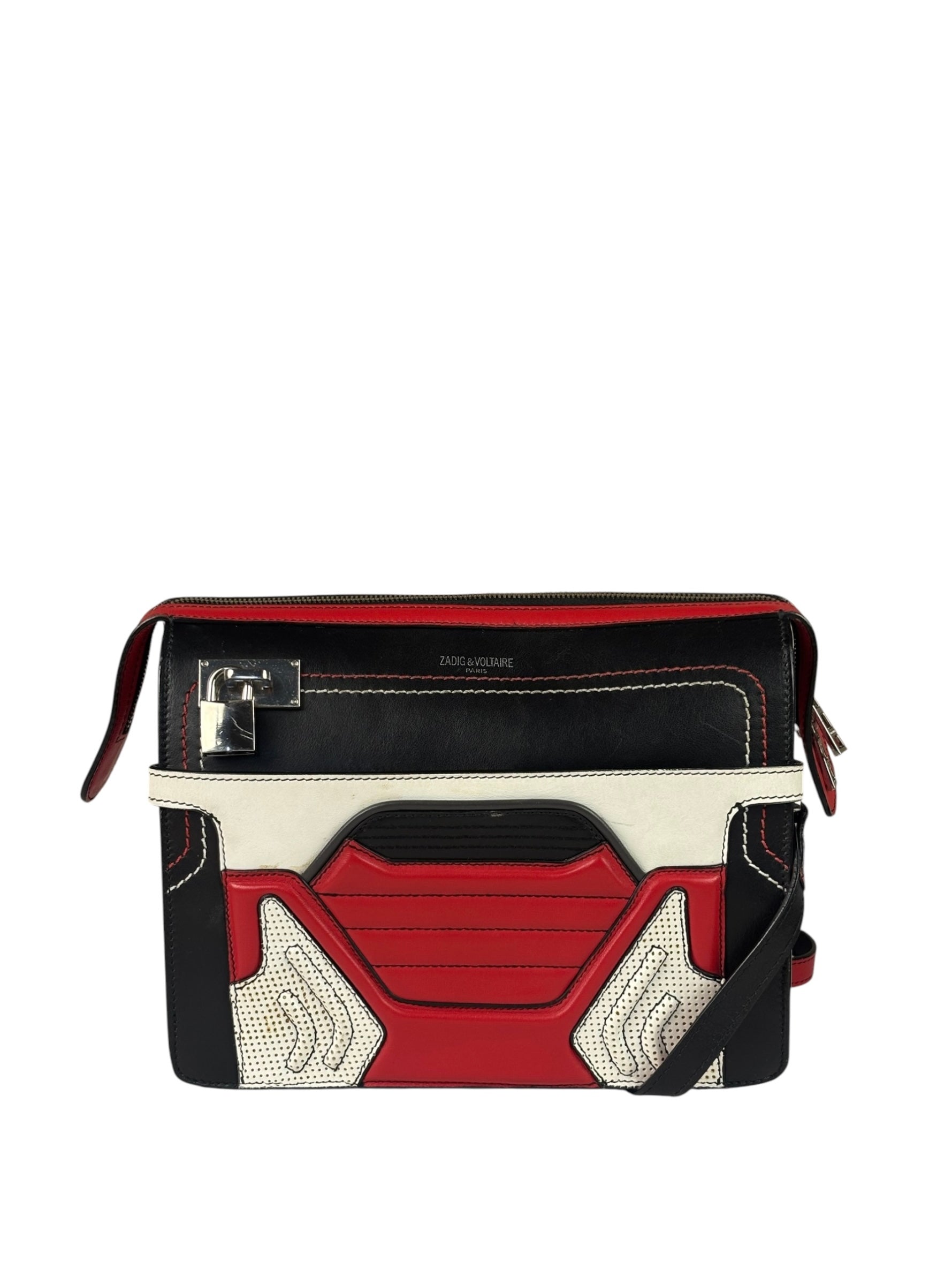 Zadig & Voltaire Colorblock Leather Crossbody Bag