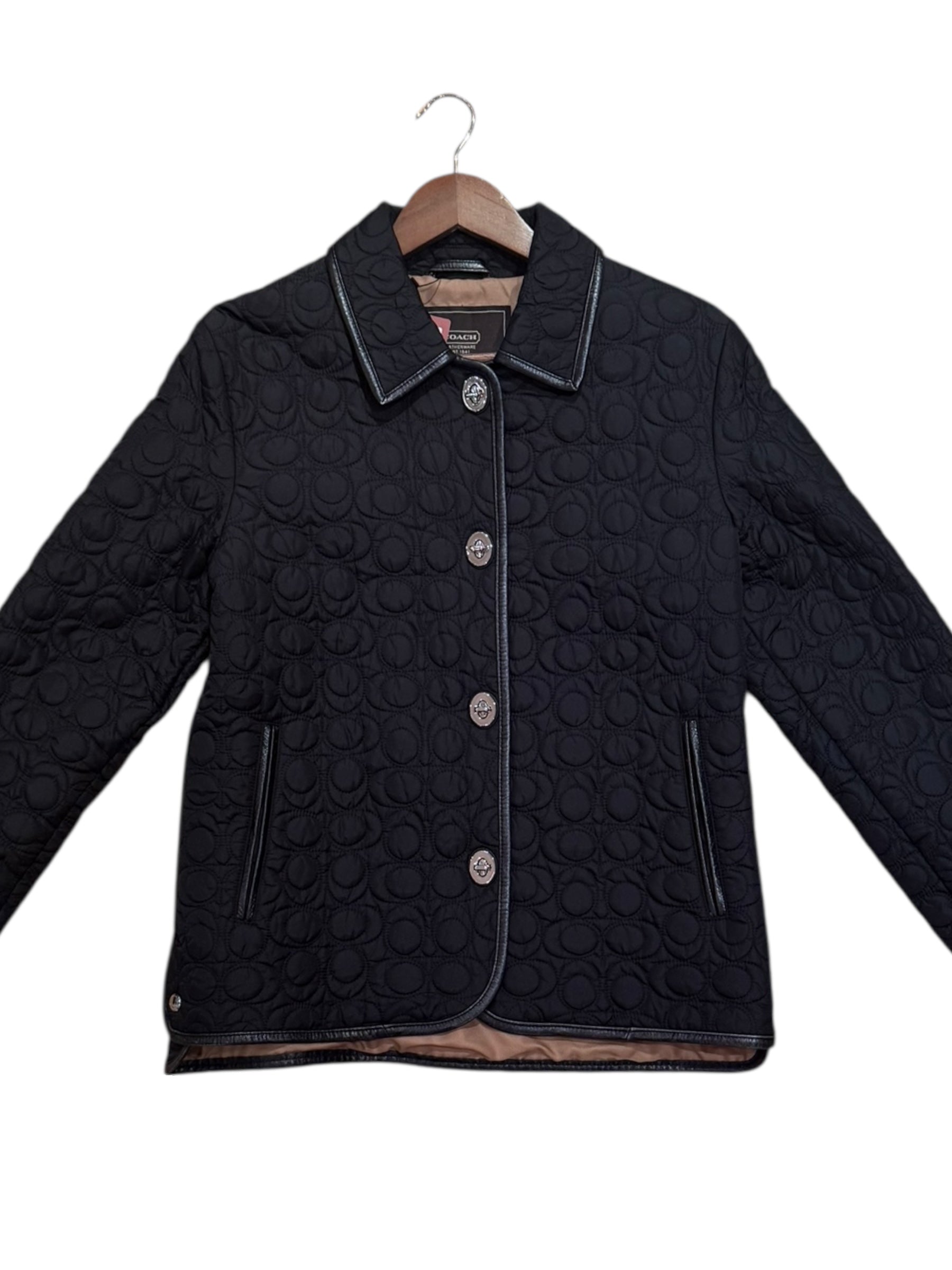 Coach Black Quilted Jacket