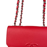 Chanel Red Calfskin Small Box Flap 2017