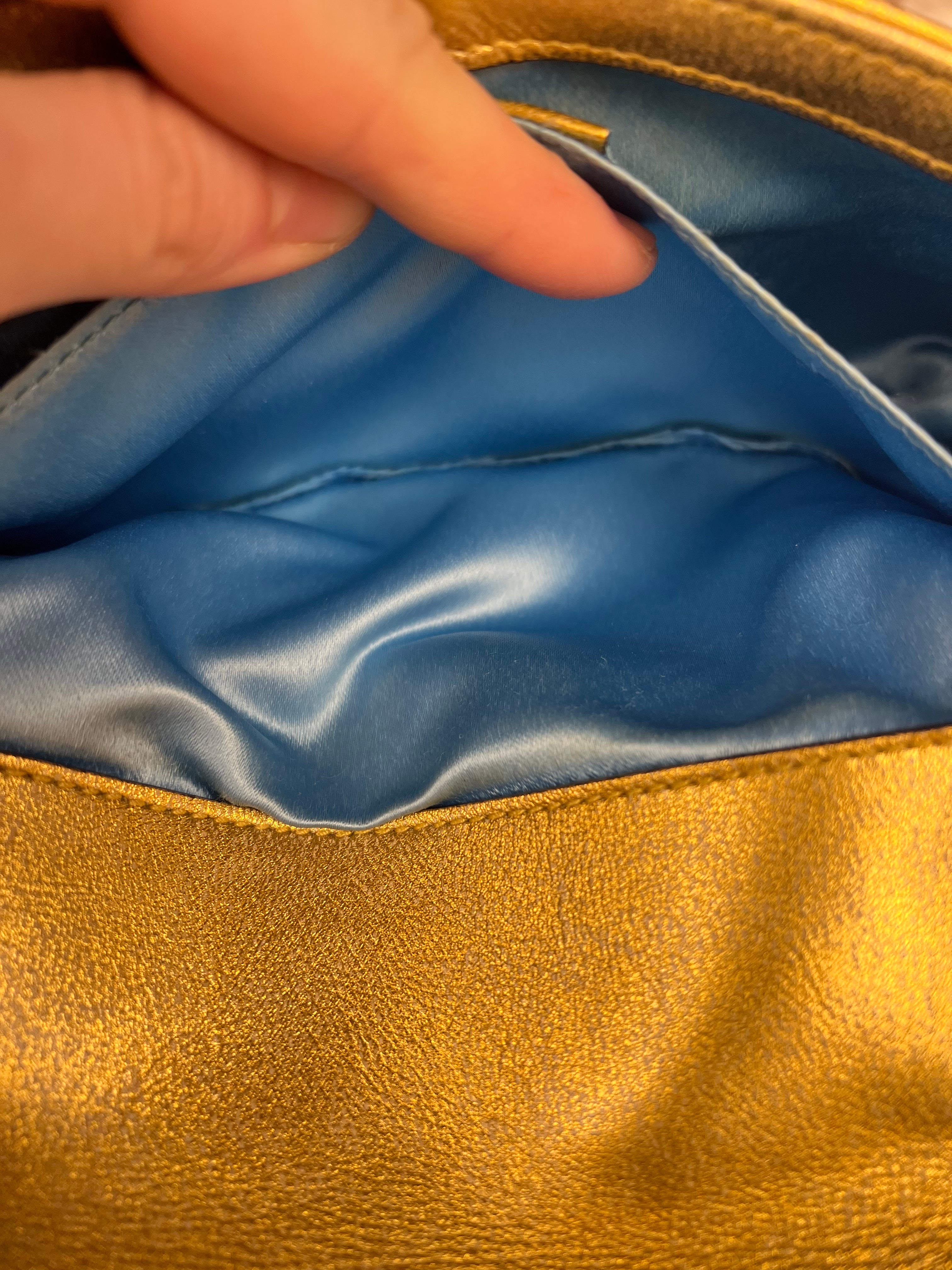 Gucci GG Metallic Marmont S Flap Bag