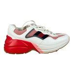 Gucci White Pink Reflective Mesh/Leather Chunky Sneaker
