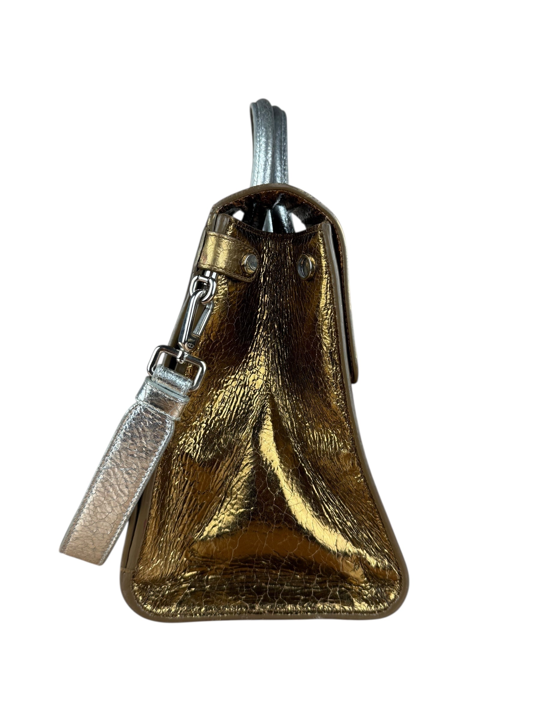 Christian Dior Diorever Gold Leather 2Way Handbag