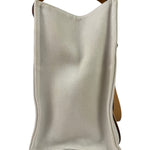 Hermes Beige/Brown Leather Trim Cabalicol Tote