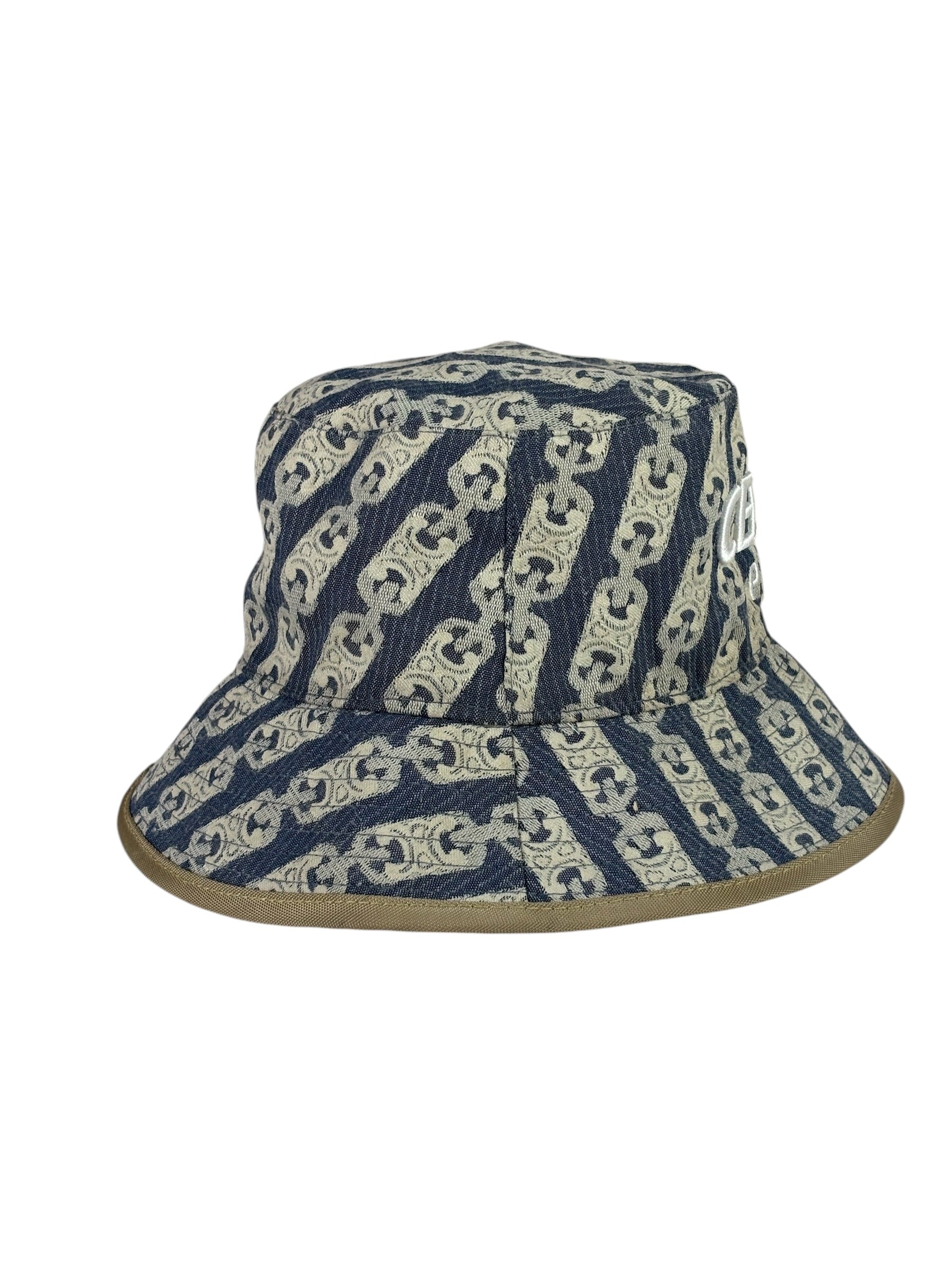 Celine Paris Blue Denim Bucket Hat