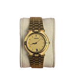 Gucci Vintage 9200L/M Gold Dial/Plated Bezel Watch