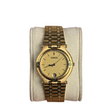 Gucci Vintage 9200L/M Gold Dial/Plated Bezel Watch