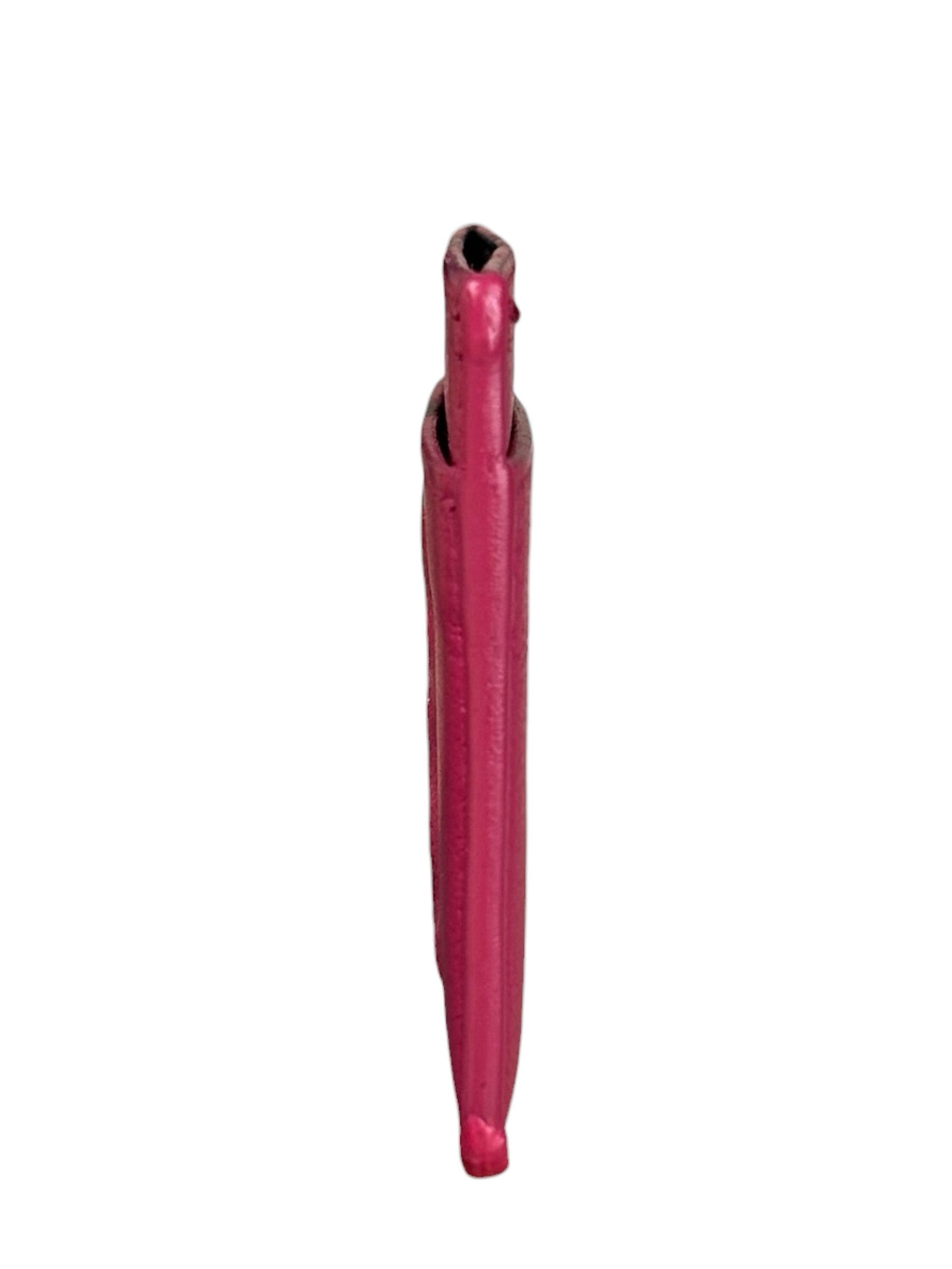 YSL Pink Leather Logo Cardholder