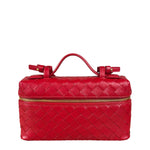 Bottega Veneta Red Intrecciato Leather Crossbody Bag