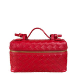 Bottega Veneta Red Intrecciato Leather Crossbody Bag