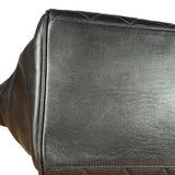 Chanel Black Quilted Leather Chain Shoulder Tote '94-'96